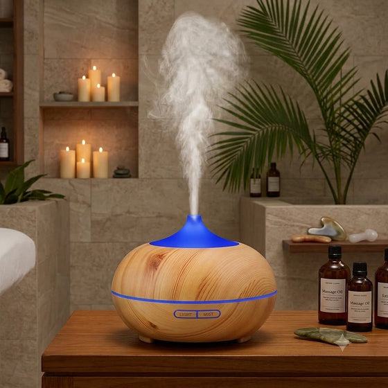 Ultraljuds Aroma Diffuser – Luftfuktare med Trädesign